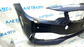 Bare front bumper BMW 4 F32/33/36 14-20 for parking sensors, headlight washers and PMA, blue, scratches