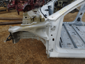Tesla Model Y 20 front left quarter panel - on body, iron panel, white PPSW