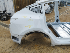 Quarter wing rear right Tesla Model Y 20- on the body, insert side member, white PPSW, butts