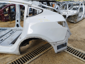 Quarter wing rear left Tesla Model Y 20- on the body, insert side member, white PPSW