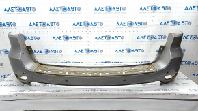 Bare rear bumper Jeep Grand Cherokee WK2 16-21 upper part, for parking sensors, silver, scratches