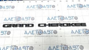Grand Cherokee Emblem Front Right Door Jeep Grand Cherokee WK2 11-21 Black with Chrome