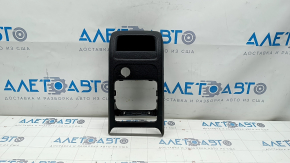 Rear center console trim VW Jetta 11-18 USA black, under cigarette lighter, scratches