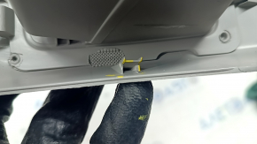 Rear center console trim VW Passat b8 16-19 USA gray, scratches, cracked mount