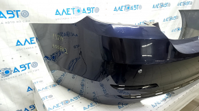 Bare rear bumper BMW 4 F32/33 14-16 convertible, Coupe, for parking sensors and molding, blue