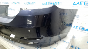 Bare rear bumper BMW 4 F32/33 14-16 convertible, Coupe, for parking sensors and molding, blue