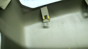 Rear center console trim Ford Fusion mk5 13-16 beige+black, under air ducts, under cigarette lighter, cracked crepe, scratches