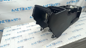 Central console Nissan Pathfinder 13-20 bare, black, scratches