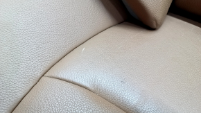 Rear row of seats 2 row BMW 4 F32 14-20 Coupe without hatch in the back, brown leather, needs cleaning, bumps, scratches