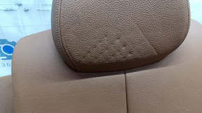 Rear row of seats 2 row BMW 4 F32 14-20 Coupe without hatch in the back, brown leather, needs cleaning, bumps, scratches
