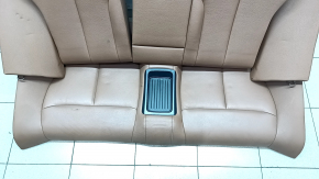 Rear row of seats 2 row BMW 4 F32 14-20 Coupe without hatch in the back, brown leather, needs cleaning, bumps, scratches