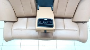 Rear row of seats 2 row BMW 4 F32 14-20 Coupe without hatch in the back, brown leather, needs cleaning, bumps, scratches