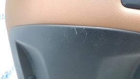 Passenger seat BMW 4 F32 14-20 Coupe with airbag, electric, heated, brown leather, faded plastic, scratches