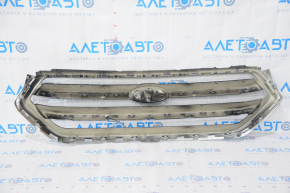 Radiator grill grill Ford Escape MK3 17-19 rest black with chrome without emblem