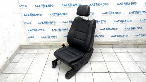 Driver's seat Jeep Grand Cherokee WK2 16-17 without airbag, electric, leather black, driftwood, non-working, rusty at the bottom, dented, needs cleaning