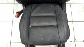 Driver's seat Jeep Grand Cherokee WK2 16-17 without airbag, electric, leather black, driftwood, non-working, rusty at the bottom, dented, needs cleaning