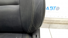 Driver's seat Jeep Grand Cherokee WK2 16-17 without airbag, electric, leather black, driftwood, non-working, rusty at the bottom, dented, needs cleaning