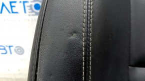 Passenger seat Jeep Grand Cherokee WK2 16-17 without airbag, electric, leather black, driftwood, non-working, rusty at the bottom, dented, needs cleaning, scratch