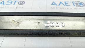 Door sill trim front left Jeep Grand Cherokee WK2 11-21 black with chrome, scratches, corrosion