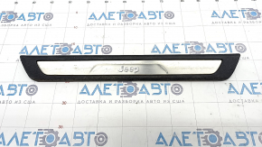 Door sill trim front right Jeep Grand Cherokee WK2 11-21 black with chrome, scratches