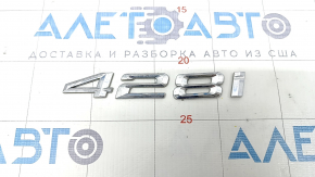 Emblem inscription 428i trunk door BMW 4 F36 15-20 Gran Coupe