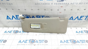 Left visor BMW 4 F32/36 14-20 Coupe, Gran Coupe, beige OYSTER, without hook, for cleaning
