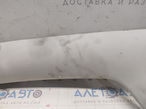 Front pillar trim left Tesla Model 3 18 - gray fabric, needs cleaning, tear