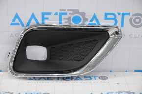 Right fog light frame Jeep Cherokee KL 19-23 with chrome frame