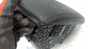 Armrest BMW X5 E70 07-13 leather, black, worn