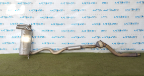Rear muffler with barrel BMW 4 F32/33/36 14-16 N26 with catalytic converter, with damper