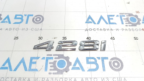 Emblem inscription 428i trunk lid BMW 4 F32/33/36 14-16