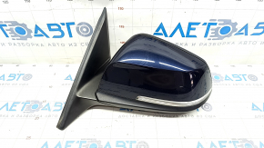 Side mirror left BMW 4 F32/33/36 14-20 turn signal, heated, 5 pins, blue, scratches
