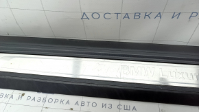 Door sill trim front left outer BMW 4 F32 14-16 Coupe with chrome insert, Luxury Line, scratches