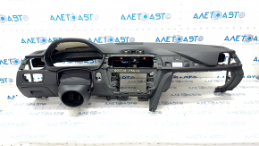 Torpedo front panel with AIRBAG BMW 4 F32/33/36 14-16 without projection, black