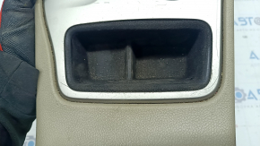 Center console trim with cup holders Jeep Grand Cherokee WK2 14-16 beige, scratches