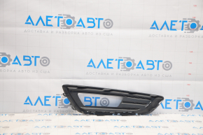 Bumper grille left Ford Focus mk3 15-18 rest for fog lights, type 1, chrome