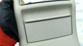 Rear center console trim Infiniti Q50 14-15 gray, scratches, worn