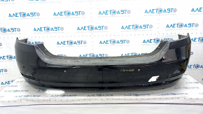 Bare rear bumper BMW 4 F36 15-16 Gran Coupe, for parking sensors without molding, black, scratches