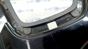 Center console trim with cup holder Ford Edge 15-18 black type 2, scratches, crack