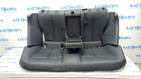 Rear row of seats 2 row BMW 4 F36 15-20 Gran Coupe without hatch in the back, black leather, needs cleaning, side panel is dented, headrests are missing