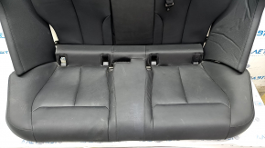 Rear row of seats 2 row BMW 4 F36 15-20 Gran Coupe without hatch in the back, black leather, needs cleaning, side panel is dented, headrests are missing