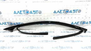 Upper door molding front left Volvo V90 17-22 usa black gloss, with glass seal