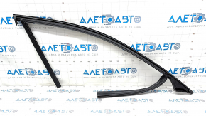 Upper door molding front left Volvo V90 17-22 usa black gloss, with glass seal