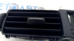 Air duct deflector central BMW 4 F32/33/36 14-16 under dual zone, chrome swelled