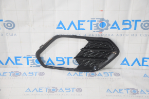 Bumper grille right Ford Escape MK3 17-19 rest gloss under fog lights