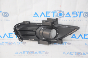 Front bumper grille left Ford Fusion mk5 13-16 under fog lights gloss