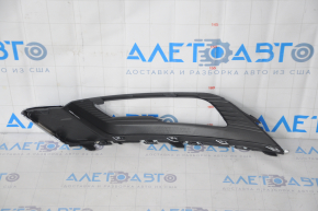 Front bumper grille right Ford Fusion mk5 17-18 under fog lights LED gloss with chrome molding