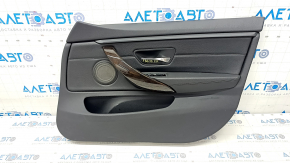 Door trim card front right BMW 4 F36 15-20 Gran Coupe, with backlight, black leather, scratch on handle