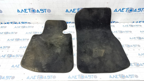 Set of floor mats for BMW 4 F36 15-20 Gran Coupe, black cloth, for cleaning
