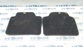 Set of floor mats for BMW 4 F36 15-20 Gran Coupe, black cloth, for cleaning
